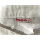 Női M-es (30-as méret) fehér flitteres farmer miniszoknya - Desigual