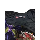 Női L-es fekete virágos bársony ujjatlan elegáns ruha - Desigual