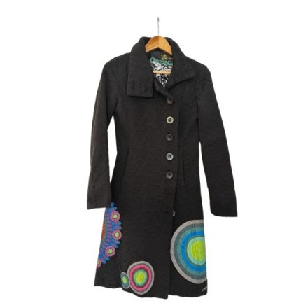 Női XS-es fekete mintás különleges szövet kabát - Desigual