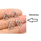 Rosegold színű medál, függő, 13x12 mm - Harry Potter - ÚJ (1 db)