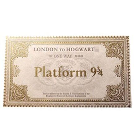 9 és 3/4 vágány vonatjegy - Harry Potter - ÚJ