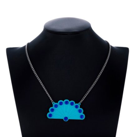 Kék páva alakú Katica, Miraculous nyaklánc - Csodálatos Katicabogár - ÚJ