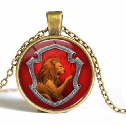 Bronz nyaklánc oroszlános medállal - Griffendél - Harry Potter - ÚJ