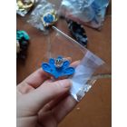 Kék köves páva alakú Katica, Miraculous kitűző, bross - Csodálatos Katicabogár - ÚJ