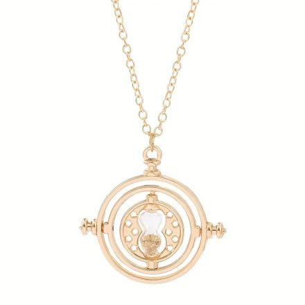 Hermione, időnyerő nyaklánc kis medállal, arany - Harry Potter - ÚJ