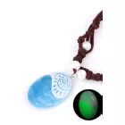 Katica, Miraculous nyaklánc kék medállal, sötétben zölden világít - Csodálatos Katicabogár - ÚJ