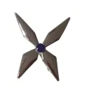 Ezüst nagyméretű Katica, Miraculous kitűző, bross - Csodálatos Katicabogár - ÚJ