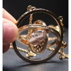 Hermione, időnyerő nyaklánc (arany foglalat, fehér homok) - Harry Potter - ÚJ