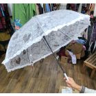 Átlátszó, csipke hatású romantikus esernyő, nagy méretű - Feeling Rain - ÚJ