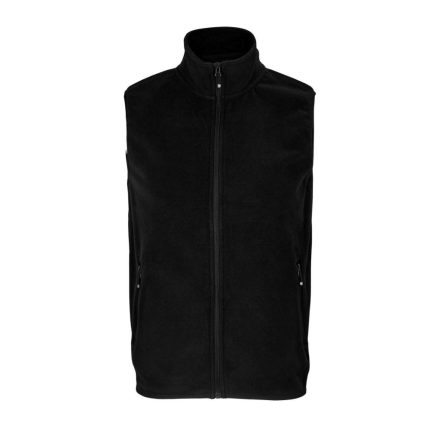 Unisex 4XL-es fekete polár mellény - Sol's - ÚJ