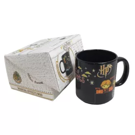 Fekete bögre, színváltós, 300 ml -  Harry Potter - ÚJ