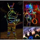 Világítós rúd karkötő, party pálcika, 100db - ÚJ