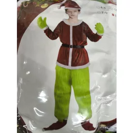   10-12 évesre Grincs, Grinch jelmez szett, jelmez együttes - ÚJ