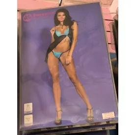 Szexi fekete-türkiz ruha, alsónemű, jelmez - ÚJ