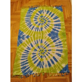 Zöld-kék mintás szarong vagy strandlepedő - ÚJ