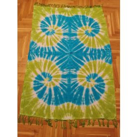 Kék-világoszöld mintás szarong vagy strandlepedő - ÚJ