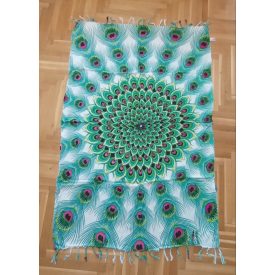   Zöld mandalamintás mintás szarong vagy strandlepedő - ÚJ