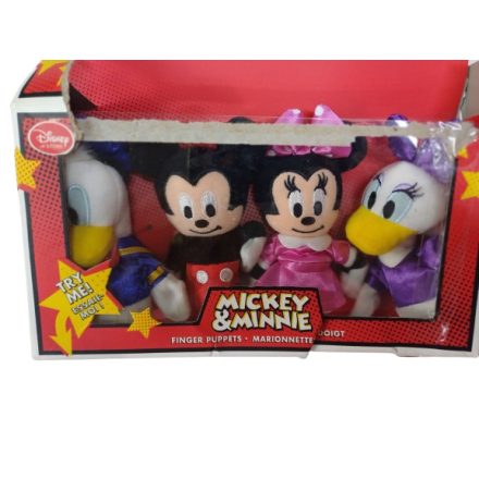 Ujjbábok, 4 db egyben - Disney - Mickey & Minnie - ÚJ (doboza sérült)