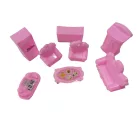 Műanyag játék bútorok kb 10 cm-es babákhoz - ÚJ