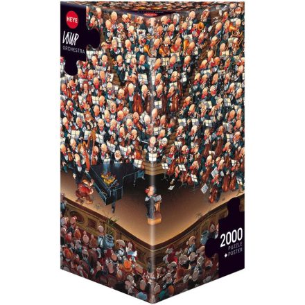 2000 db-os karikatúra puzzle - Zenekar - Heye (nem a saját dobozában van, de hiánytalan)