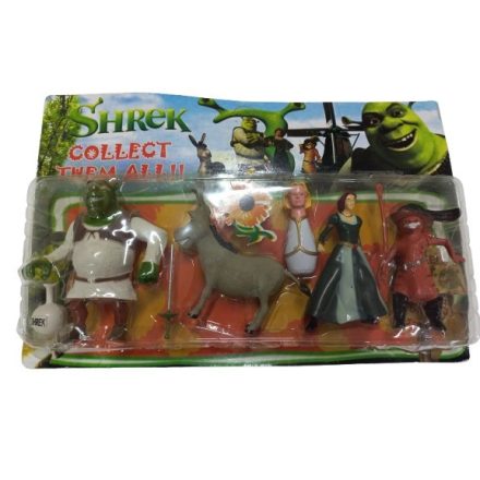 Shrek figura csomag, 8 db-os - ÚJ