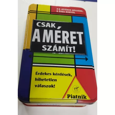 Csak a méret számít! - Piatnik