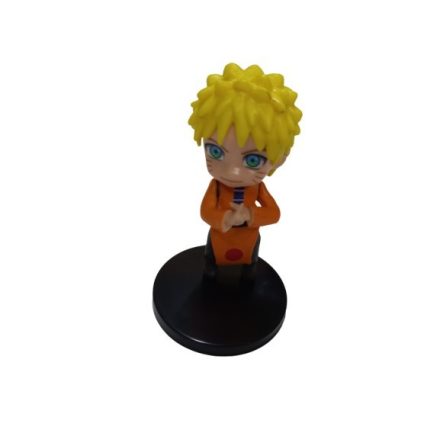 6 cm-es műanyag figura, akciófigura, narancssárga ruhás - Naruto - ÚJ