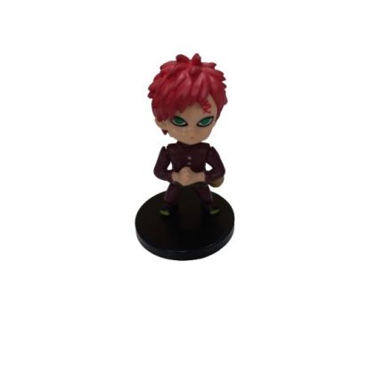 6 cm-es műanyag figura, vörös hajú akciófigura, Gaara - Naruto - ÚJ