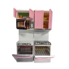 Kiskonyha, babakonyha felszerelés, 2 db bútor