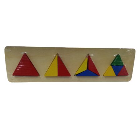 Fa kirakó, oktató játék (háromszög) - ÚJ