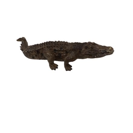 18 cm-es barna krokodil  - Schleich - ÚJ