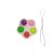 Pop-it és fidget spinner egyben - fehér, kis méretű - ÚJ