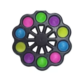   Pop-it és fidget spinner egyben - fekete, nagy méretű - ÚJ