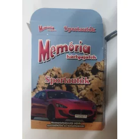 Sportautók - memória kártyajáték - ÚJ 