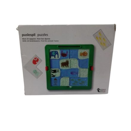 Logikai puzzle, kirakó - keresd meg az állatok házát
