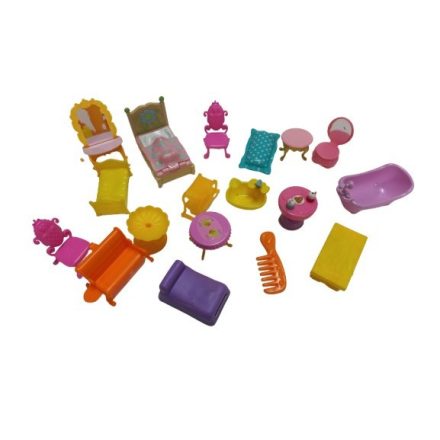Műanyag babaszoba bútorok, bababútorok, kb 10 cm-es babákhoz