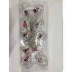 Mikulásos nagy gömb karácsonyi izzósor, égősor - ÚJ