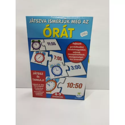 Játszva ismerjük meg az órát - társasjáték
