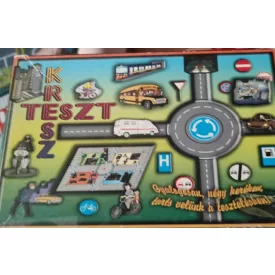   Kresz teszt retro társasjáték (3-4 kérdéskártya hiányzik)