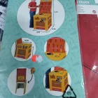 Szék háttámlárája tehető játék kiskonyha textilből - ÚJ