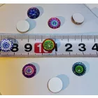  30 db 10 mm-es üveg gyöngy – vegyes színű, bohém etnikai dekorációs gyöngyök - ÚJ