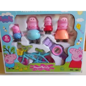   Dobozos szett - Bicikli, kvarcóra - Peppa Pig - Peppa malac - ÚJ