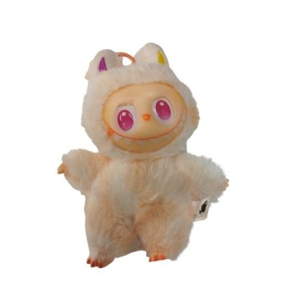 Rózsaszín szőrmés figura dobozában - Labubu - ÚJ