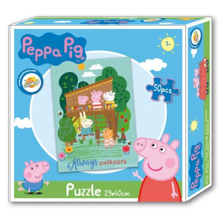 50 db-os puzzle, kirakó - Peppa malac - Peppa Pig - ÚJ