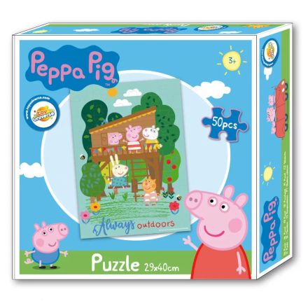 50 db-os puzzle, kirakó - Peppa malac - Peppa Pig - ÚJ