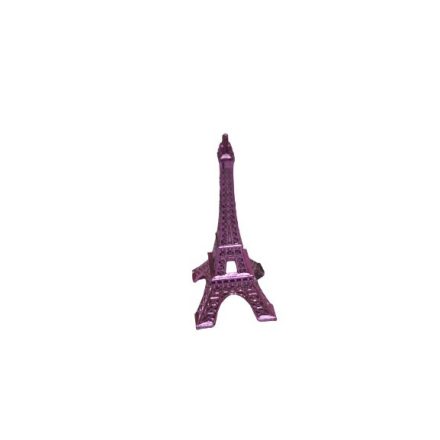 Rózsaszín Eiffel torony (fém, 7 cm)