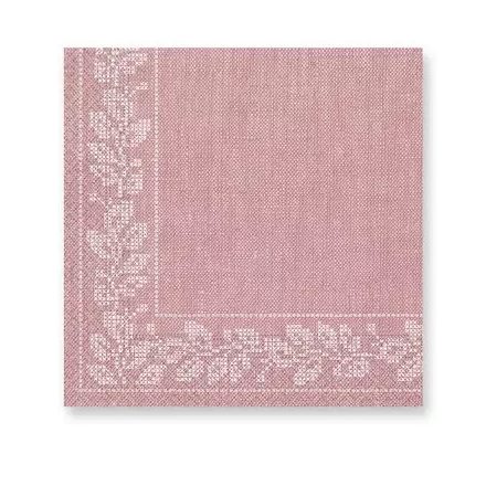 Virágos Pink Fabric szalvéta 20 db-os 33x33 cm - ÚJ