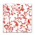 Piros mintás Arabesque Red szalvéta 20 db-os 33x33 cm FSC - ÚJ