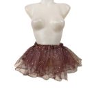 Barna csillagos tüllszoknya, tüll-tütü, gyerek méret - ÚJ