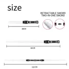 2in1 lézerkard - több színű, hangot adó - jelmezkiegészítő - ÚJ